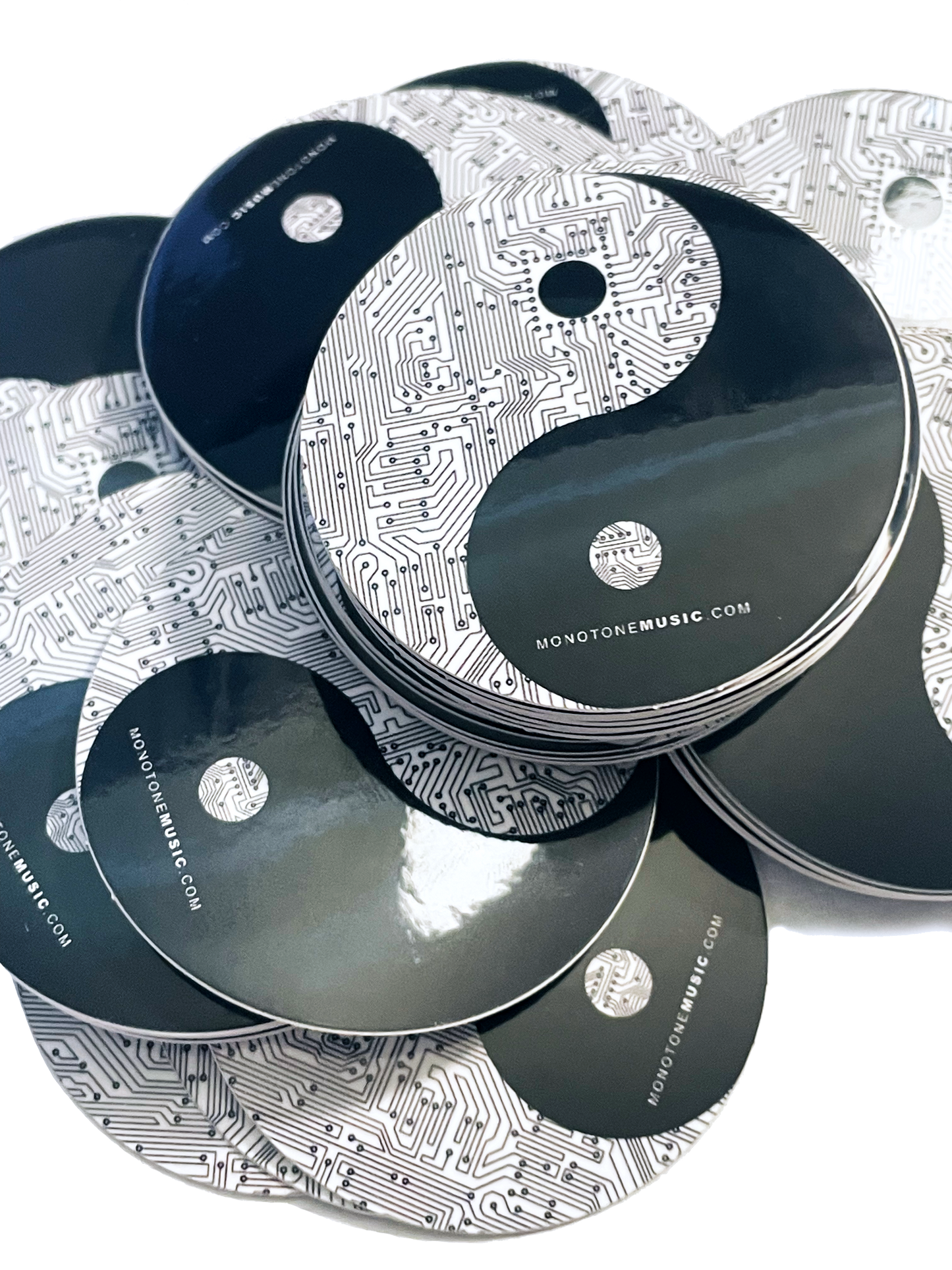 Cyber Ying Yang Sticker