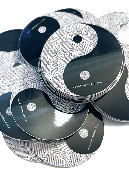 Cyber Ying Yang Sticker
