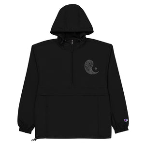 Open image in slideshow, Champion Packable Jacket w/ Embroidered Ying Yang
