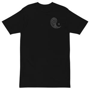 Open image in slideshow, Premium Heavyweight T-Shirt w/ Embroidered Ying Yang (Long Fit)
